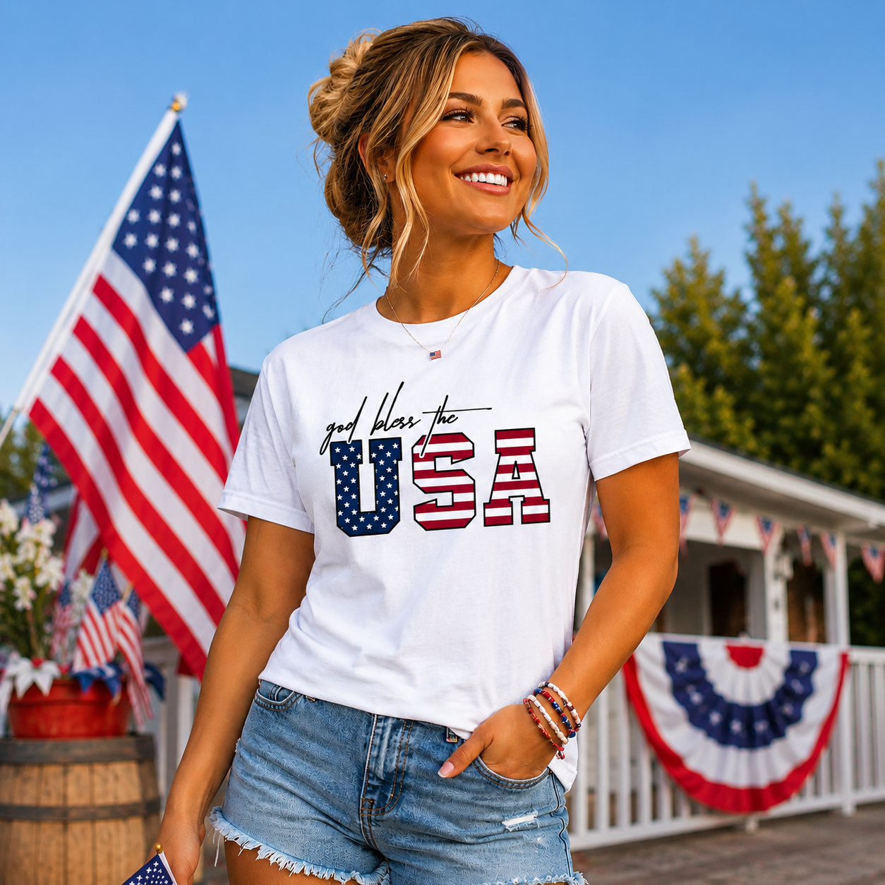 God Bless The USA | Faith & Freedom Tee