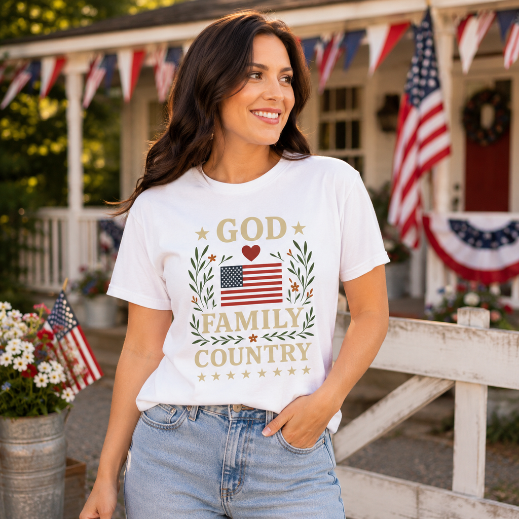 God · Family · Country | Faith & Freedom Tee