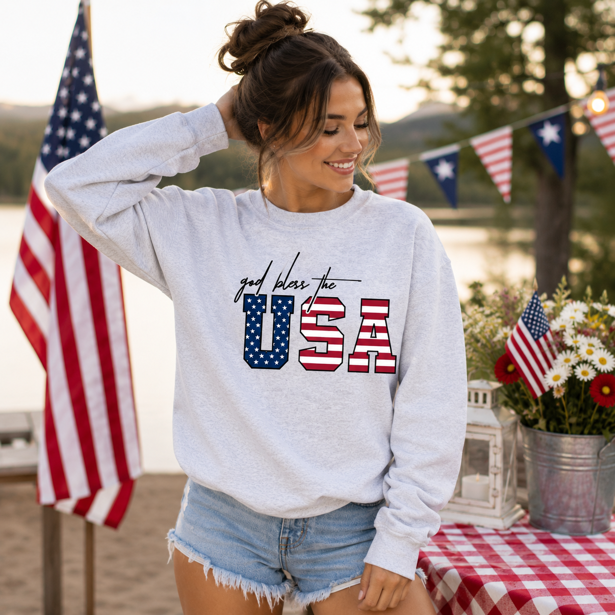 God Bless The USA | Faith & Freedom Sweatshirt