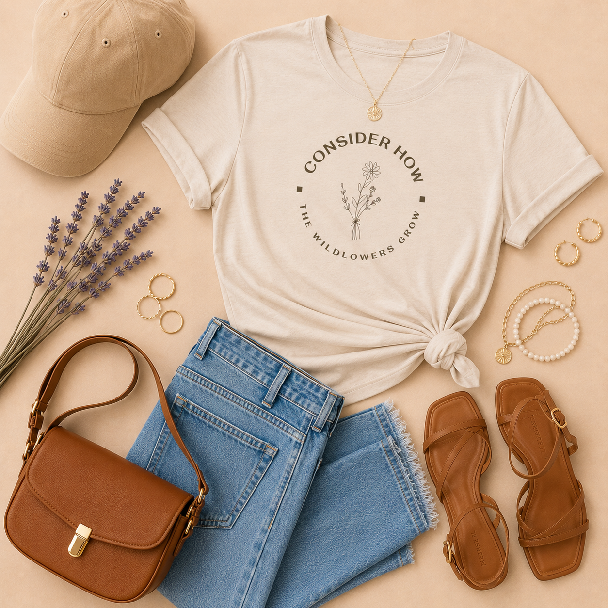 Consider How the Wildflowers Grow | Faith Tee