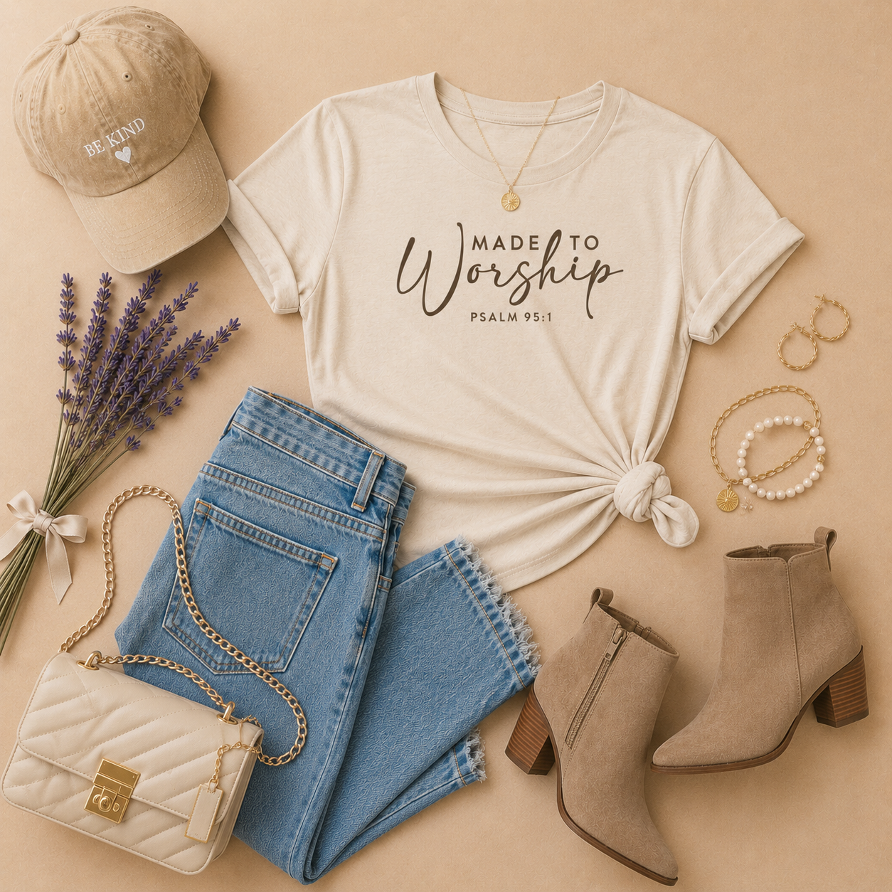 Made to Worship | Psalm 95:1 | Faith Tee