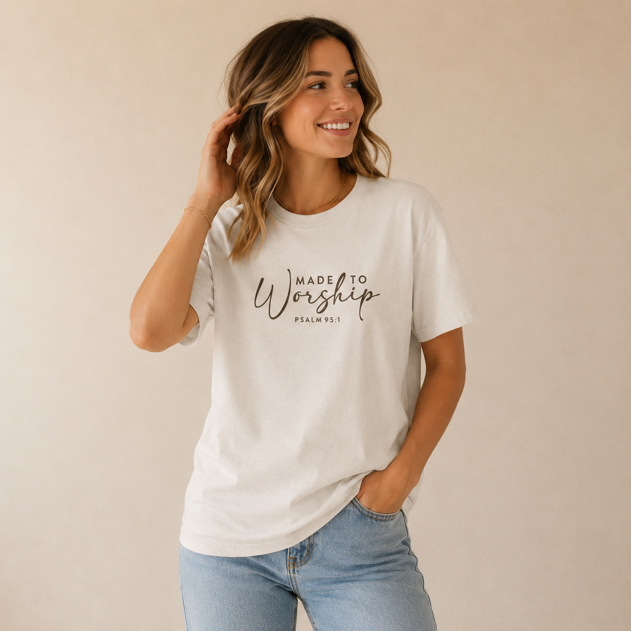 Made to Worship | Psalm 95:1 | Faith Tee