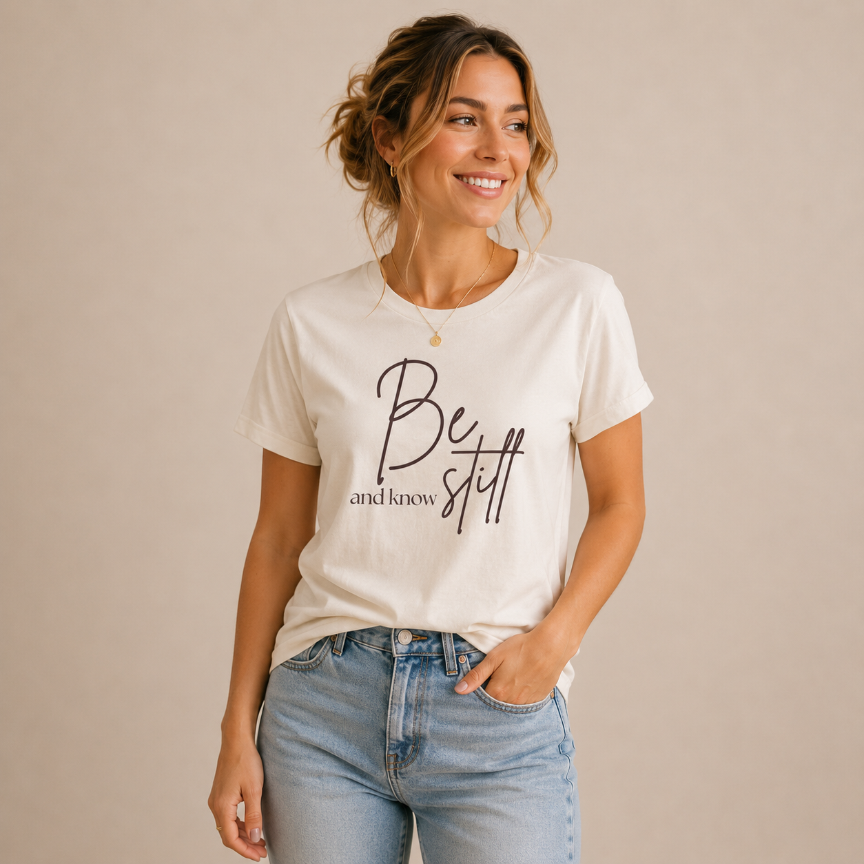 Be Still and Know | Psalm 46:10  | Minimalist Faith Tee