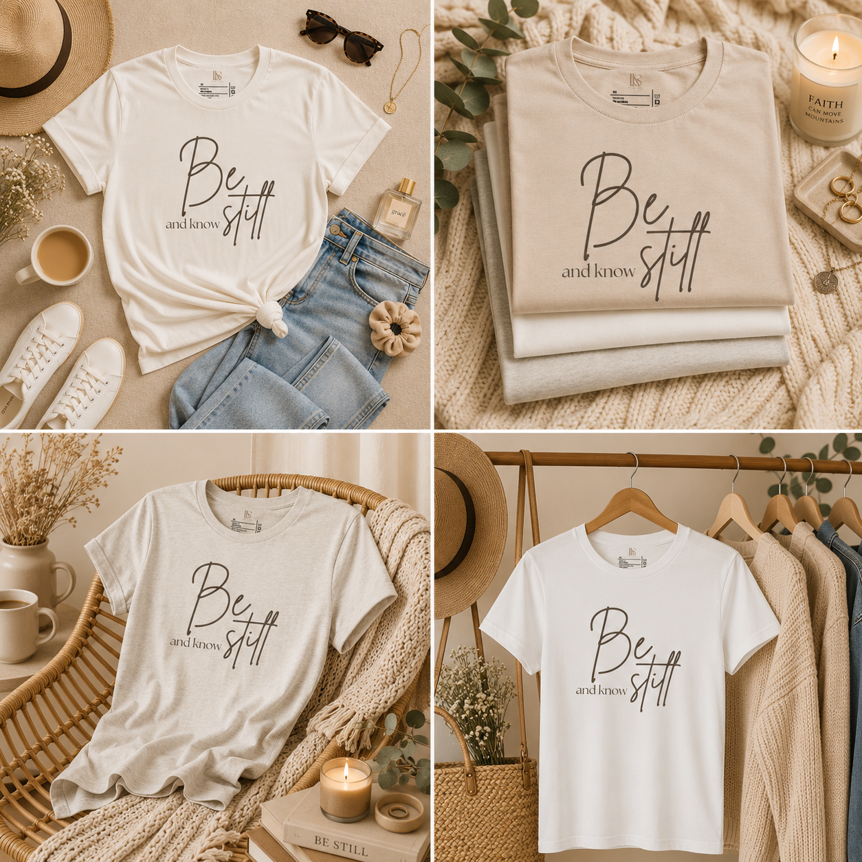 Be Still and Know | Psalm 46:10  | Minimalist Faith Tee