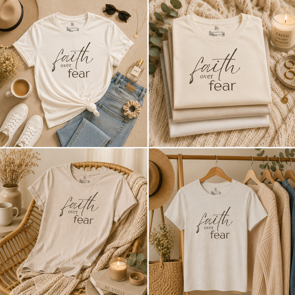 Faith Over Fear | Minimalist Faith Tee