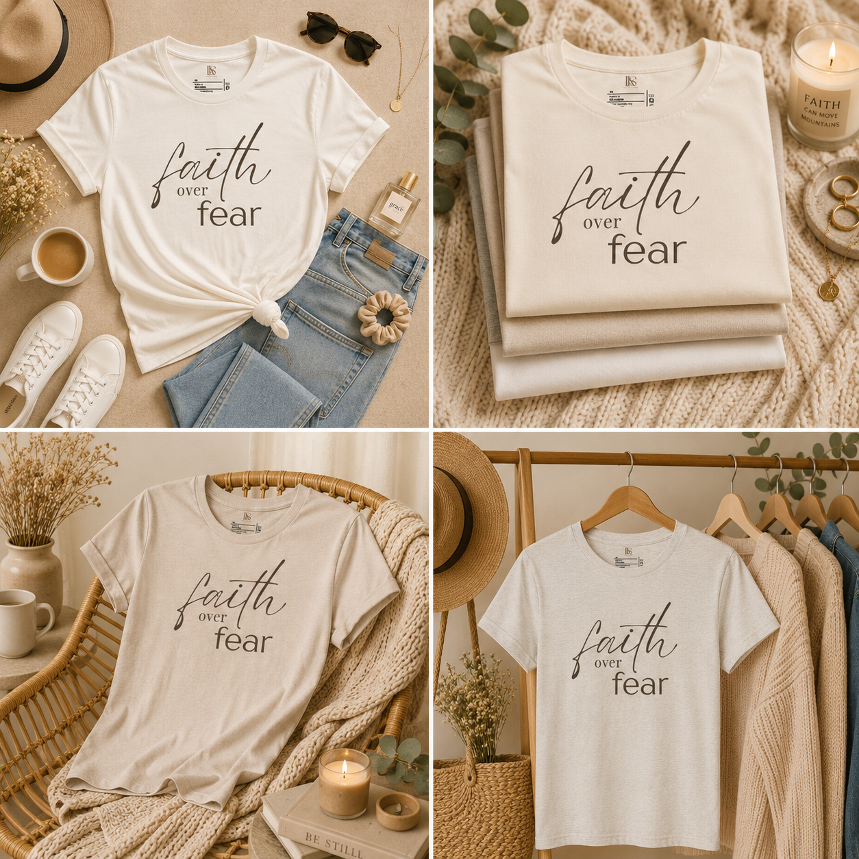 Faith Over Fear | Minimalist Faith Tee