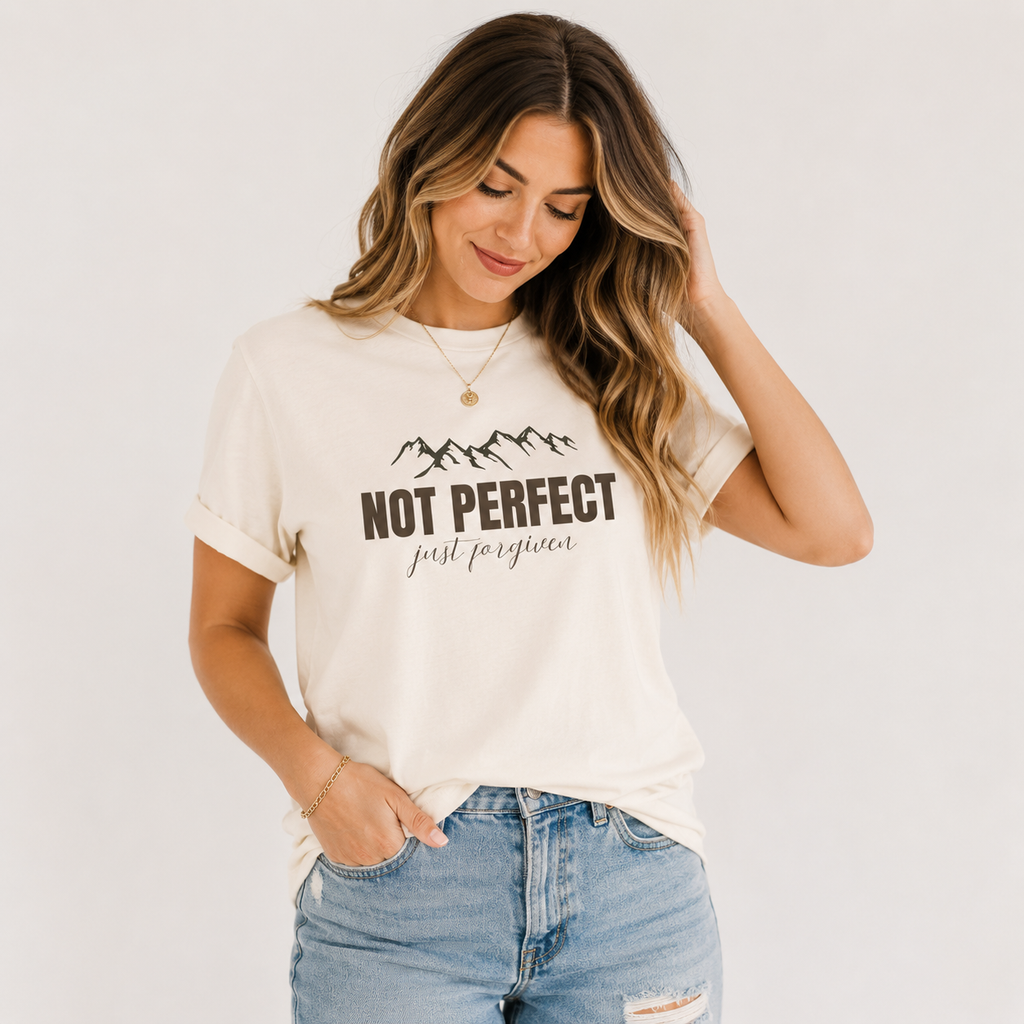 Not Perfect Just Forgiven | Graphic Faith Tee