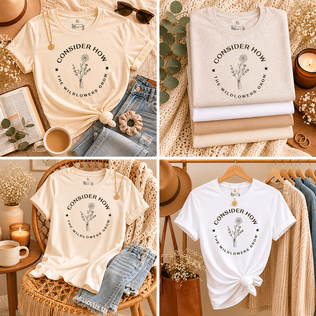 Consider How the Wildflowers Grow | Faith Tee