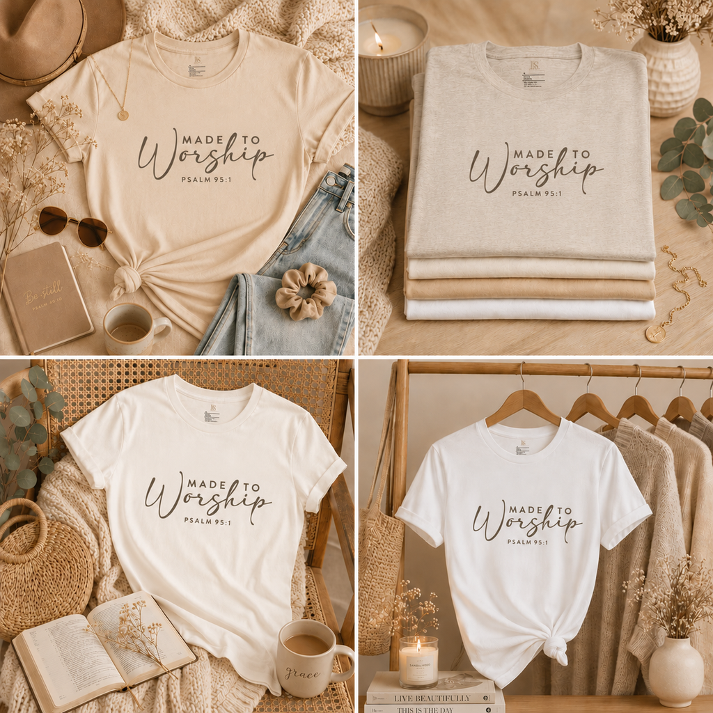 Made to Worship | Psalm 95:1 | Faith Tee