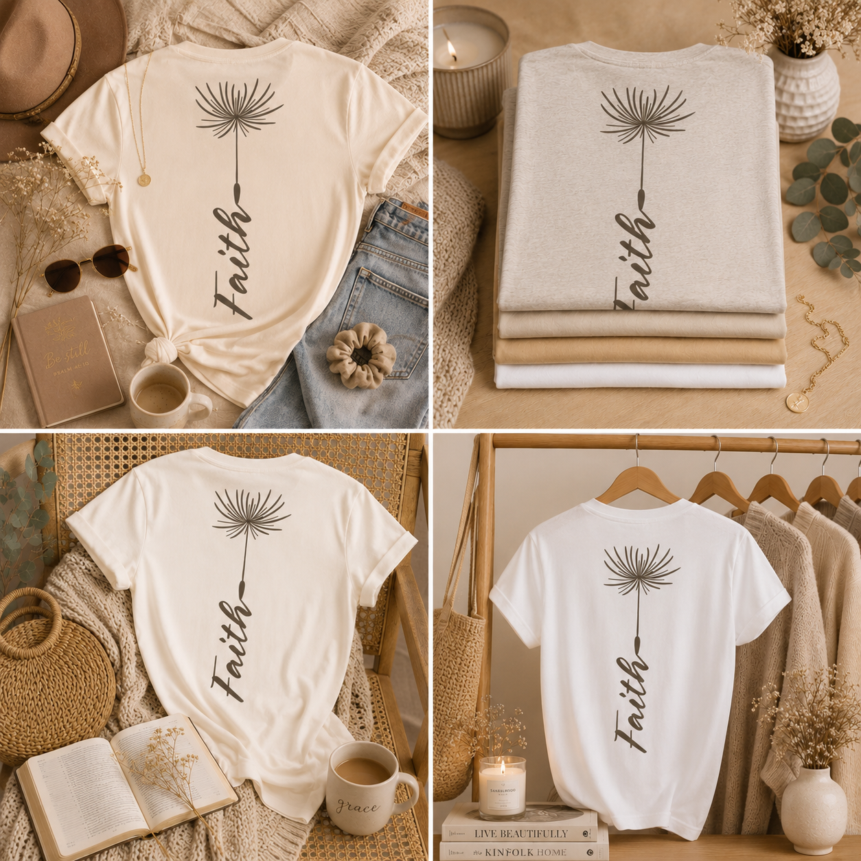 Dandelion Faith | Minimalist Faith Tee