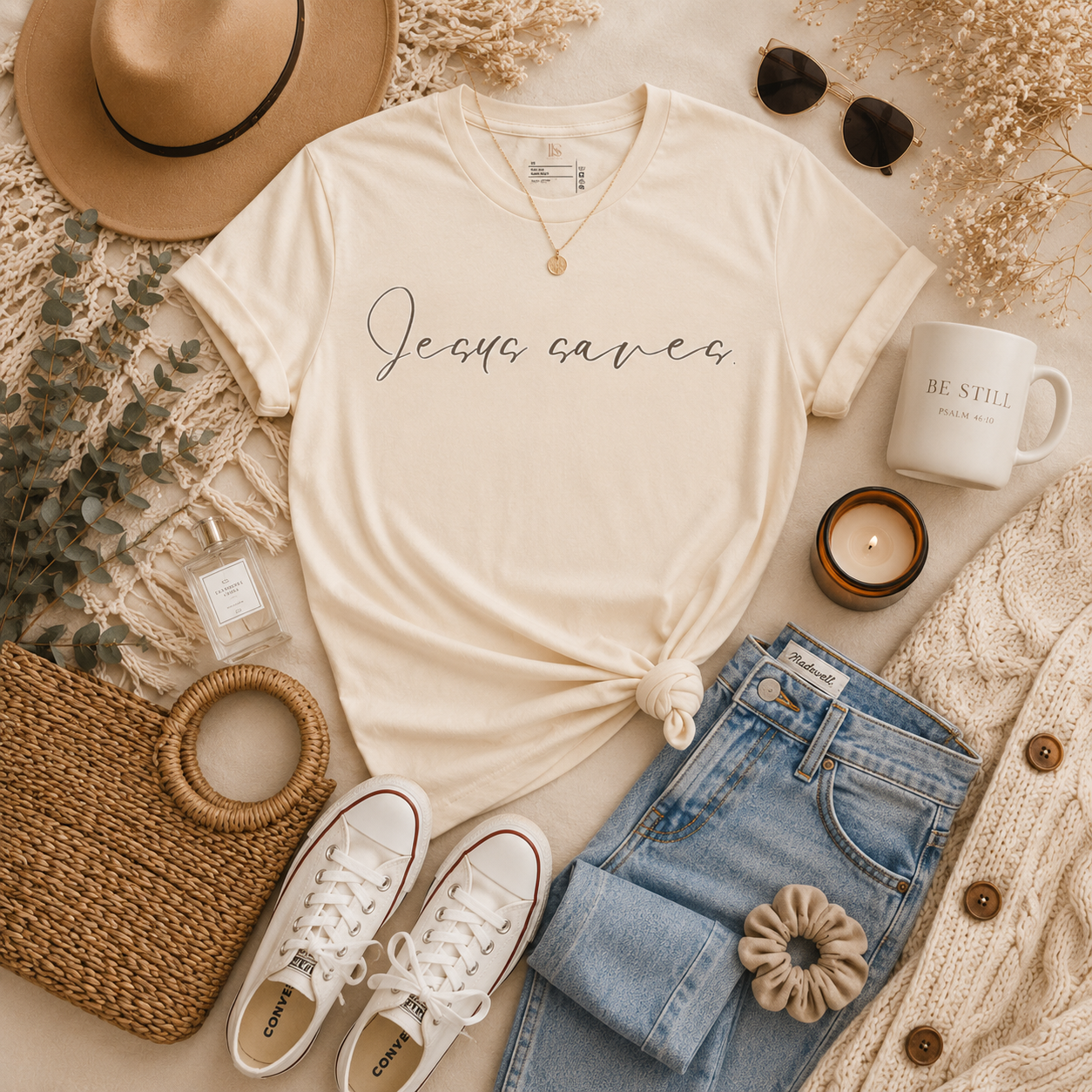 Jesus Saves - Script | Faith Tee