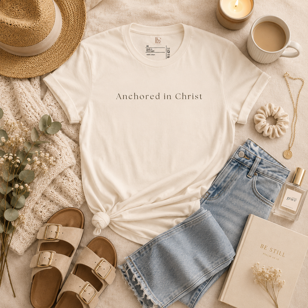 Anchored in Christ | Faith Tee