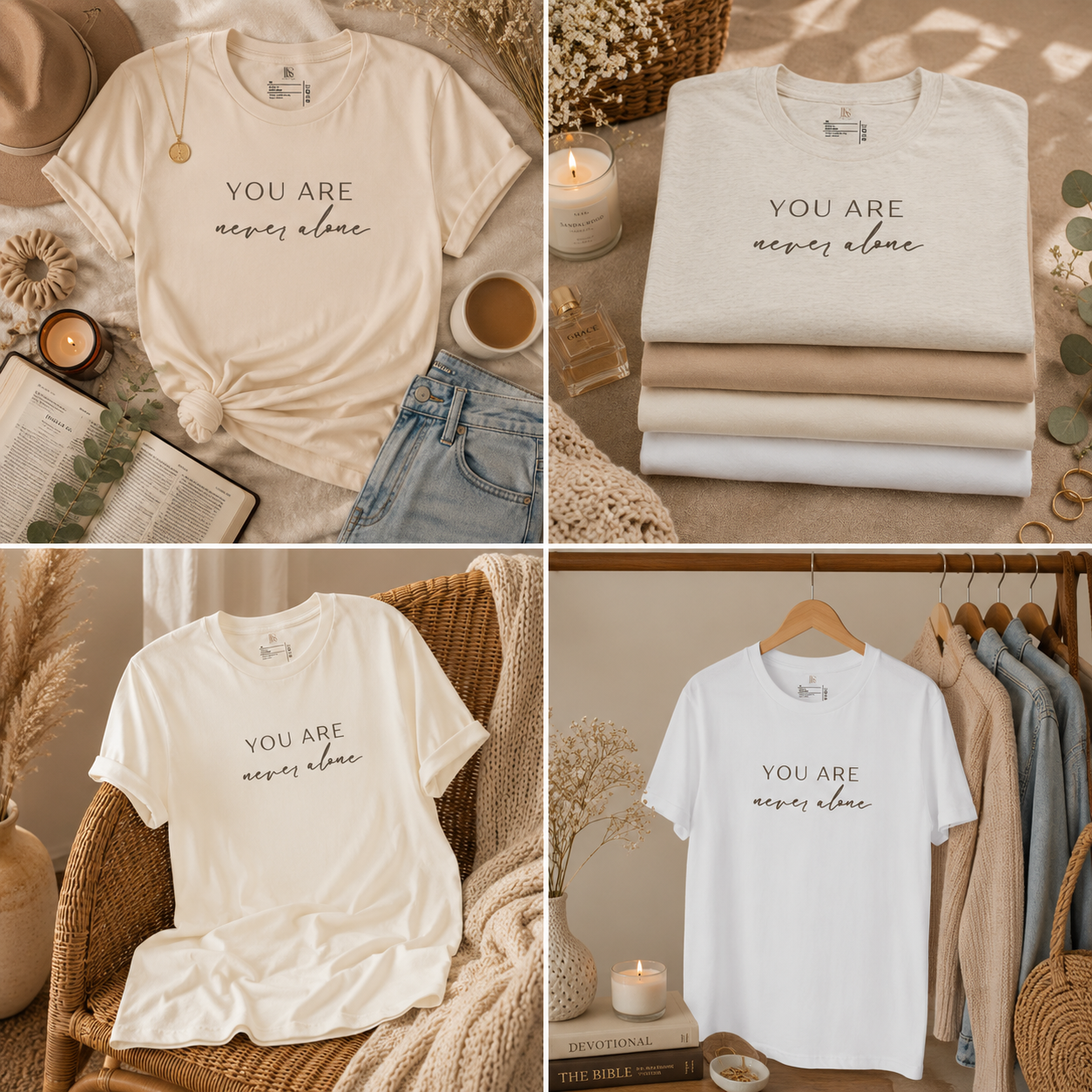 You Are Never Alone | Faith Tee