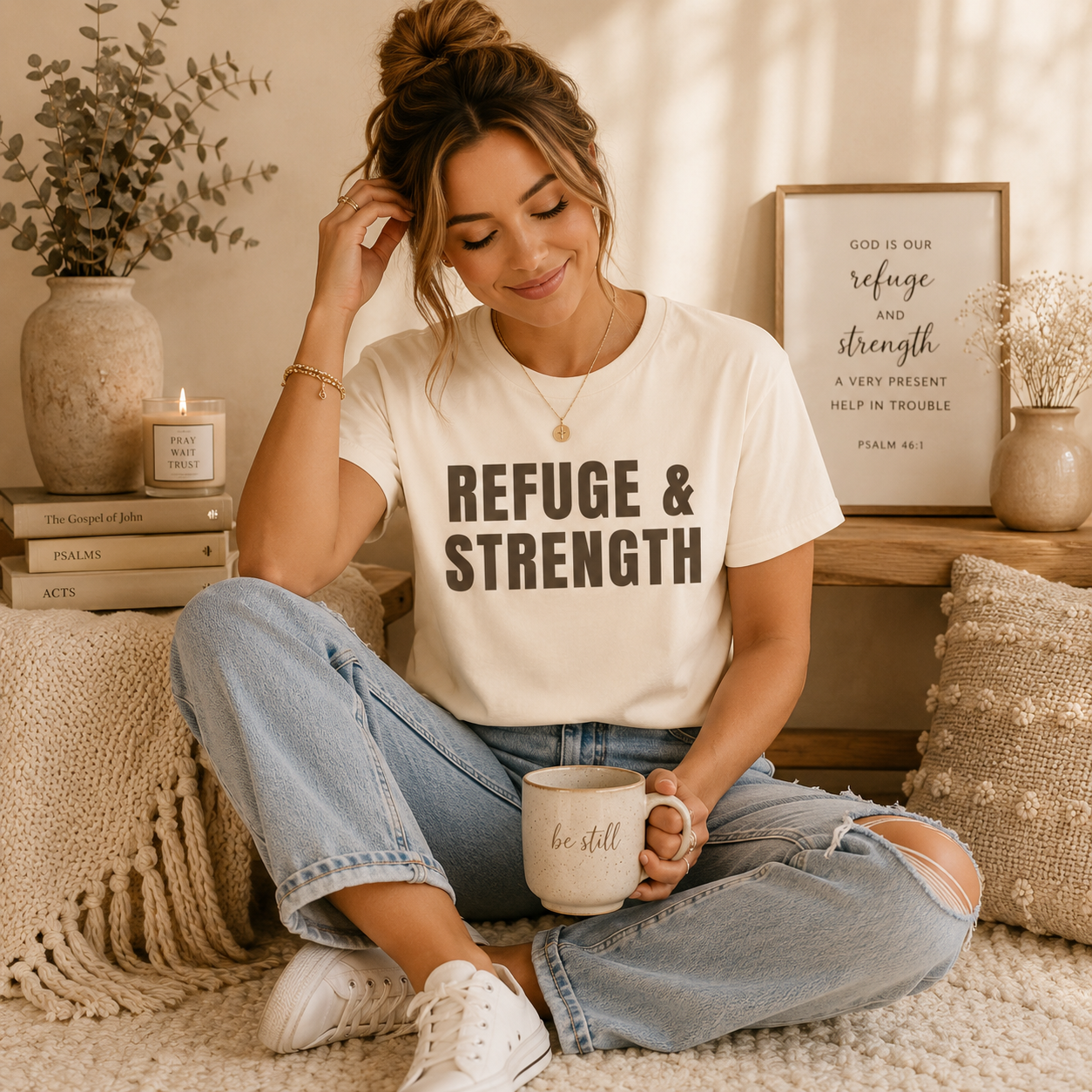 Refuge & Strength | Faith Tee