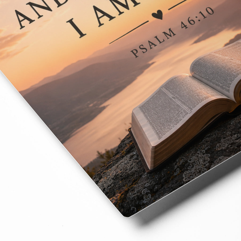 Be Still and Know That I Am God | Metal Wall Art
