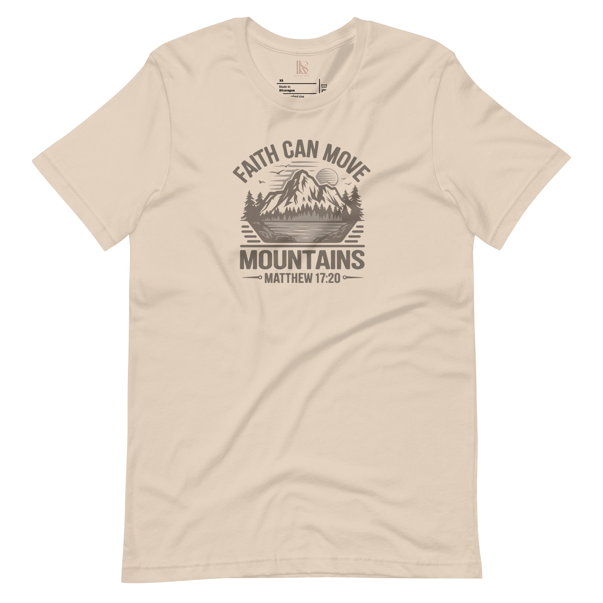 Faith Can Move Mountains | Matthew 17:20 | Graphic Faith Tee