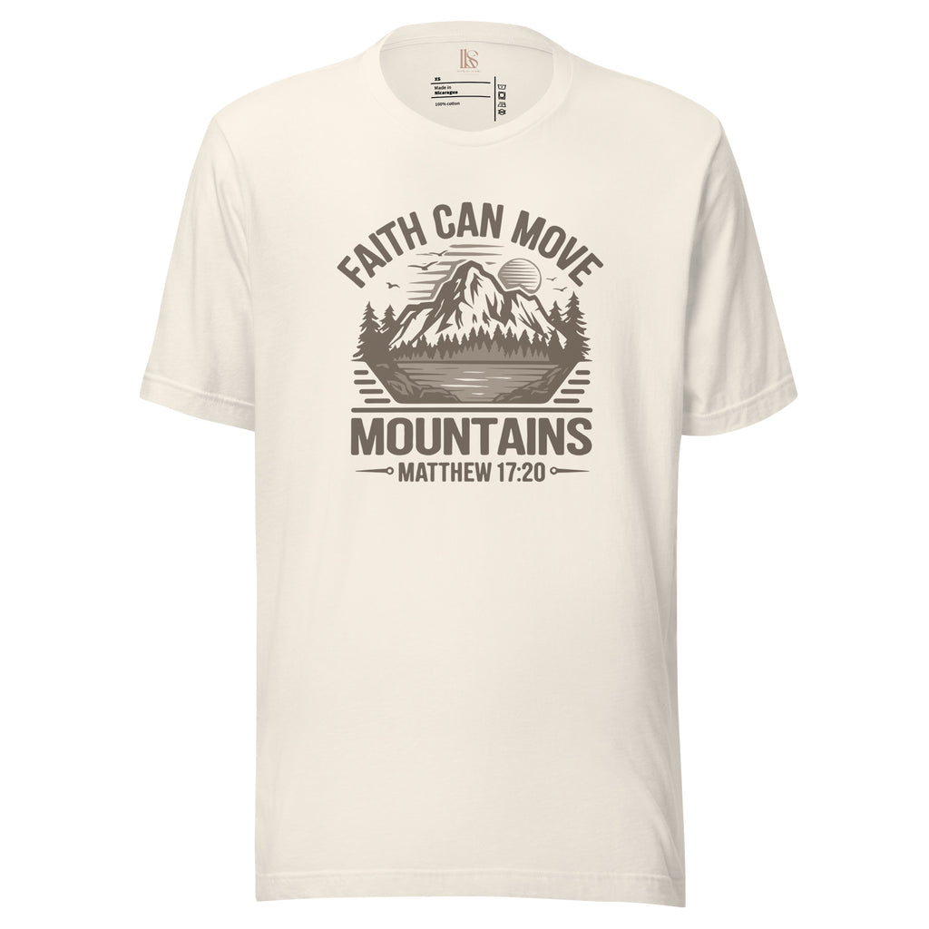 Faith Can Move Mountains | Matthew 17:20 | Graphic Faith Tee