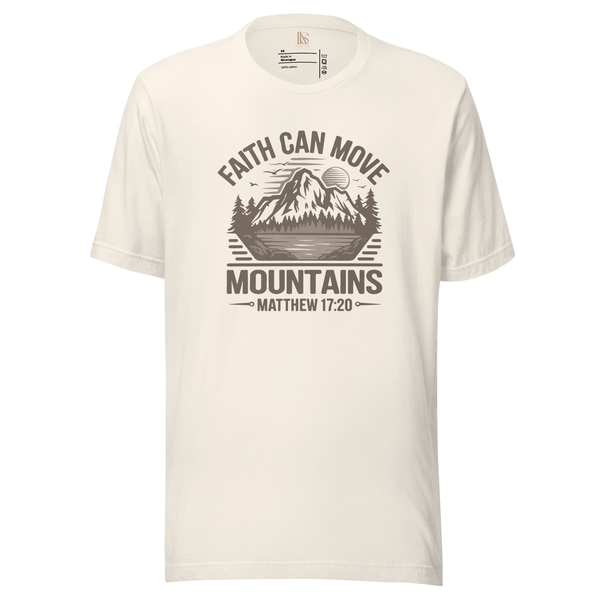Faith Can Move Mountains | Matthew 17:20 | Graphic Faith Tee