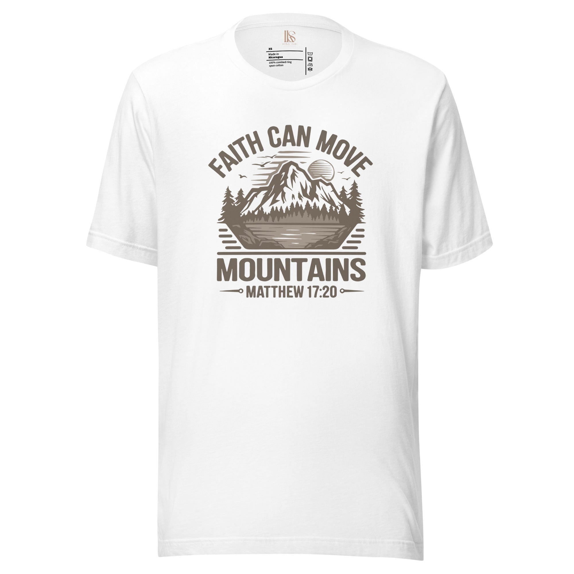 Faith Can Move Mountains | Matthew 17:20 | Graphic Faith Tee